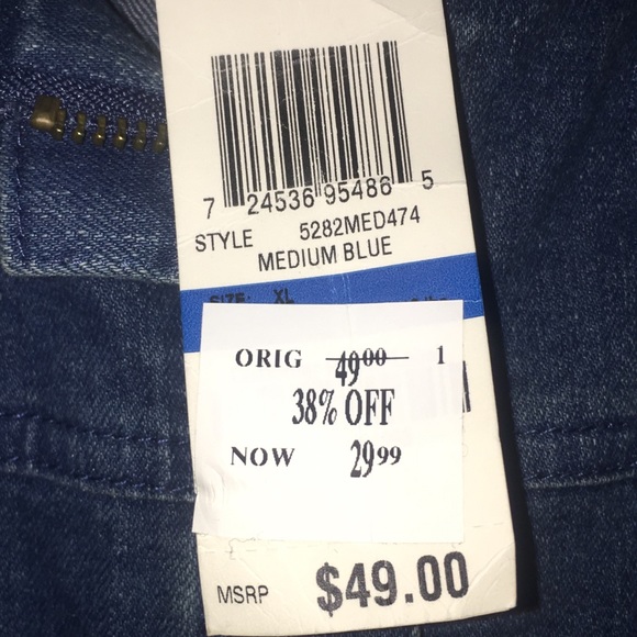 Juniors XL Denim Hooded Jacket - Picture 5 of 5